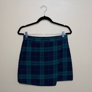 Tucker + Tate Asymmetric Plaid Mini Skirt